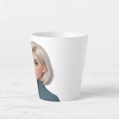 Moderne digitale Kunst Keramik-Tasse Milchtasse (Vorderseite)