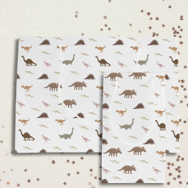 Moderne Dinosaur-Geschenktasche - Große Große Geschenktüte