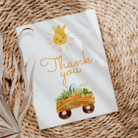 Moderne Dinosaur White Baby Dusche Danke Karte