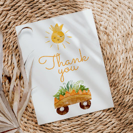 Moderne Dinosaur White Baby Dusche Danke Karte