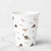 Moderne Dinosaurier Papier-Cups Pappbecher (Rückseite)