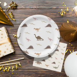 Moderne Dinosaurier-Party-Teller Pappteller