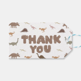 Moderne Dinosaurier Vielen Dank Gastgeschenk Tags Geschenkanhänger