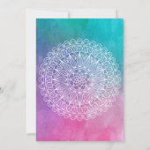 Moderne Diwali Foto Grußkarte Karte (Rückseite)