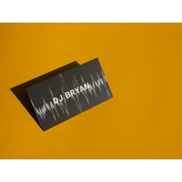 Moderne DJ Business Card - Soundwave Design Visitenkarte