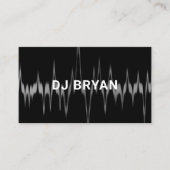 Moderne DJ Business Card - Soundwave Design Visitenkarte (Vorderseite)