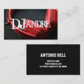 Moderne DJ Music Entertainment Business Card Visitenkarte (Vorne/Hinten)