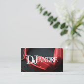 Moderne DJ Music Entertainment Business Card Visitenkarte (Stehend Vorderseite)