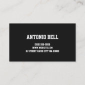 Moderne DJ Music Entertainment Business Card Visitenkarte (Rückseite)