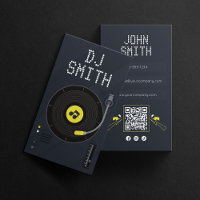 Moderne DJs Singer DJ Vinyl Deejay Music QR Code