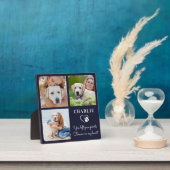 Moderne Dog Memorial Custom Pet Foto Collage Fotoplatte (InSitu)