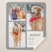 Moderne Dog Memorial Foto Collage Sherpadecke (Vorderseite)