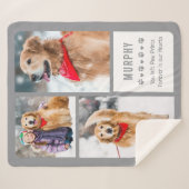 Moderne Dog Memorial Foto Collage Sherpadecke (Vorderseite (Horizontal))