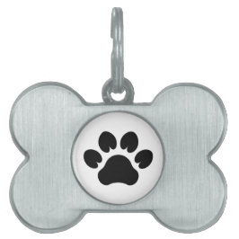 Moderne Dog Paw Gerahmt Pet Tag Tiermarke