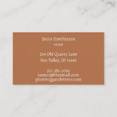 Moderne Dog Walker Pet Sitter Wasserfarbe Visitenkarte (Rückseite)