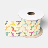 moderne Dogge Muster Satinband (Spule)