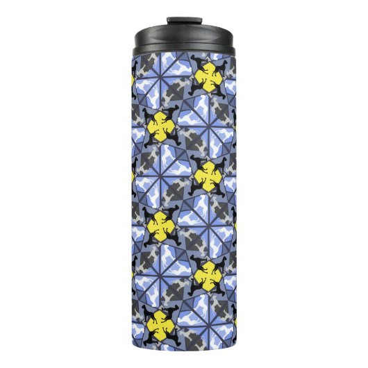 Moderne Dogge Muster Thermosbecher (Vorderseite)