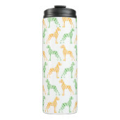 Moderne Dogge Muster Thermosbecher (Vorderseite)