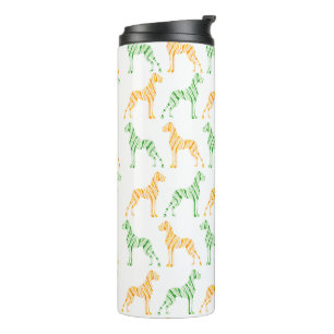 Moderne Dogge Muster Thermosbecher