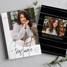 Moderne Doktorand einzigartig zwei Foto Abschluss