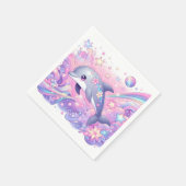 Moderne Dolphin-Babydusche Serviette (Ecke)