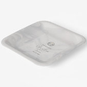 Moderne Dolphin-Hochzeitsplatte Pappteller (Gewinkelt)