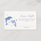 Moderne Dolphin Stars Windelwinddusche Begleitkarte (Vorderseite)