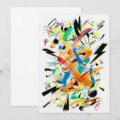 Moderne Donner-Kunst Einladung (Vorne/Hinten)