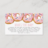 Moderne Donut Baby Dusche Sprinkle Bücher für Baby Begleitkarte (Vorderseite)