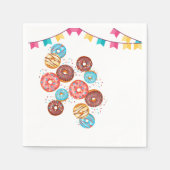 Moderne Donut Baby Sprinkles Babydusche Serviette (Vorderseite)
