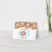 Moderne Donut Boys Kinderdusche Sprinkle Dankeskarte (Vorderseite)