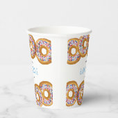 Moderne Donut Boys Kinderdusche Sprinkle Pappbecher (Rechts)