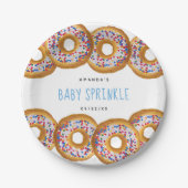 Moderne Donut Boys Kinderdusche Sprinkle Pappteller (Vorderseite)