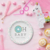 Moderne Donut Girl Babydusche Teller (Party)