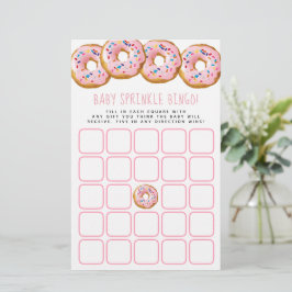 Moderne Donut Girls Babydusche Sprinkle Bingo
