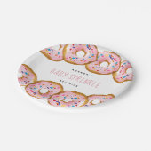Moderne Donut Girls Babydusche Sprinkle Pappteller (Schrägansicht)