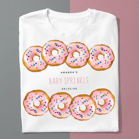Moderne Donut Girls Babydusche Sprinkle T-Shirt