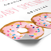 Moderne Donut Girls Babydusche Sprinkle Willkommen Poster (Ecke)