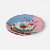 Moderne Donut Sprinkles Gender Neutral Baby Dusche Pappteller (Schrägansicht)