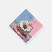 Moderne Donut Sprinkles Gender Neutral Baby Dusche Serviette (Ecke)