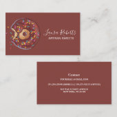 Moderne Donuts Kunsthandwerkskarte Süßigkeiten Bäc Visitenkarte (Vorne/Hinten)
