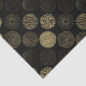 Moderne Doodkreise Musterpapier Seidenpapier (Ausschnitt)