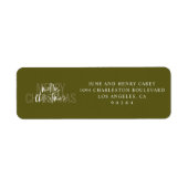 Moderne Doppel frohe Weihnachts-Rücksendeadresse (Vorne)