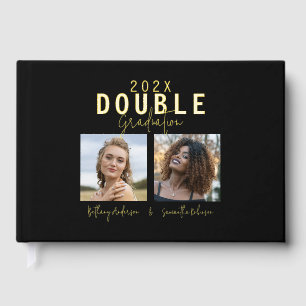 Moderne Doppel-Jubiläums-Abschlussfeier Gästebuch