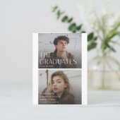 Moderne Doppel-Zwillinge Absolventen Doppel-Abschl Postkarte (Stehend Vorderseite)