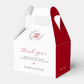 Moderne Doppelglückssehen Vielen Dank Geschenkschachtel (Rückseite)