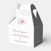 Moderne Doppelglückssehen Vielen Dank Geschenkschachtel (Rückseite)