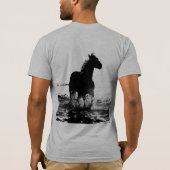 Moderne Doppelseiten Pop Reiten Männer T-Shirt (Rückseite)
