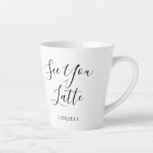 Moderne Doppelseiten sehen Sie Schwarz-weiß Milchtasse (Rechts)