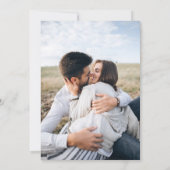 Moderne doppelseitige Fotos Save The Date (Rückseite)